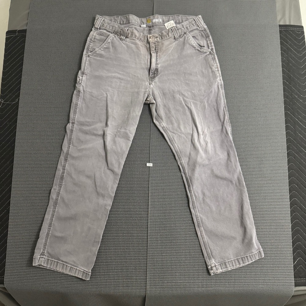 Carhartt 102291-039 Gray Rugged Flex Work Pants Mens 36x30